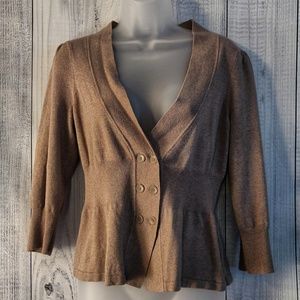 Camel The limited Cardigan NWOT